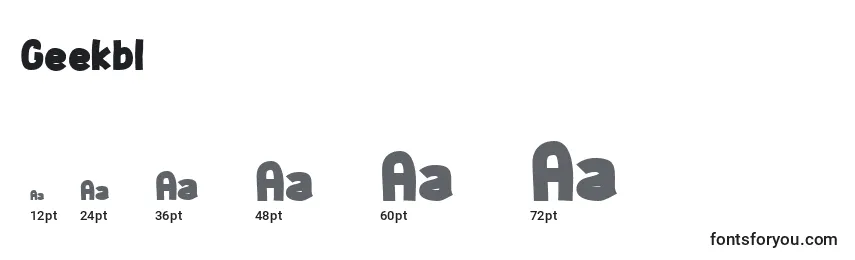 Geekbl Font Sizes