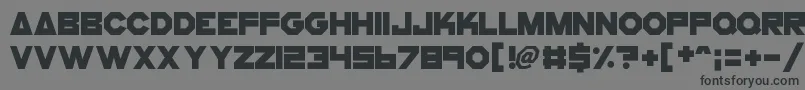 CogsAndBolts Font – Black Fonts on Gray Background