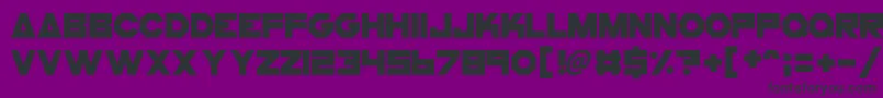 CogsAndBolts Font – Black Fonts on Purple Background