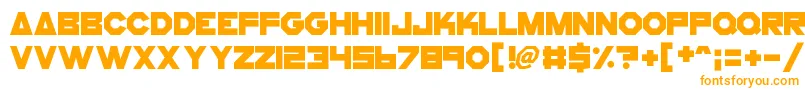 CogsAndBolts Font – Orange Fonts on White Background