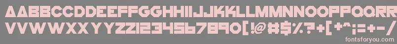 CogsAndBolts Font – Pink Fonts on Gray Background