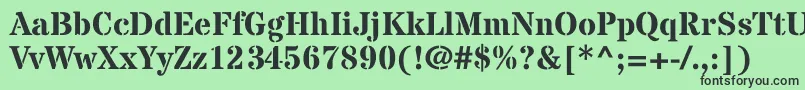 StardosstencilBold Font – Black Fonts on Green Background