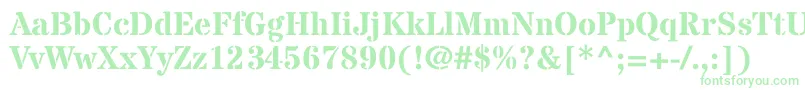 StardosstencilBold Font – Green Fonts on White Background