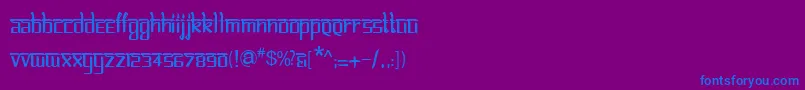 BitlinglipikaRegular Font – Blue Fonts on Purple Background