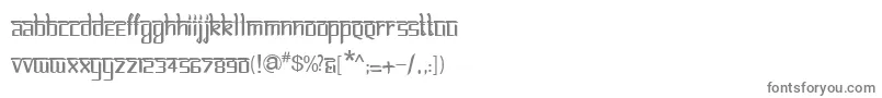 フォントBitlinglipikaRegular – 白い背景に灰色の文字