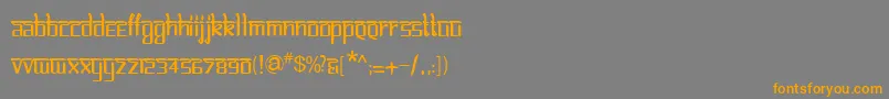 BitlinglipikaRegular Font – Orange Fonts on Gray Background