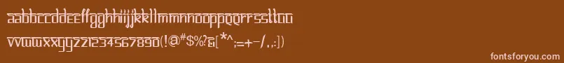 BitlinglipikaRegular Font – Pink Fonts on Brown Background