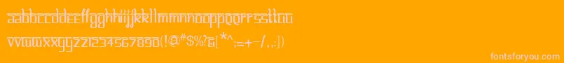BitlinglipikaRegular Font – Pink Fonts on Orange Background