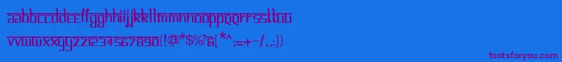 BitlinglipikaRegular Font – Purple Fonts on Blue Background