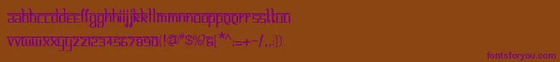 BitlinglipikaRegular Font – Purple Fonts on Brown Background