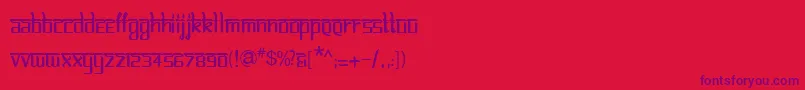 BitlinglipikaRegular Font – Purple Fonts on Red Background