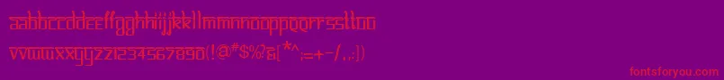 BitlinglipikaRegular Font – Red Fonts on Purple Background