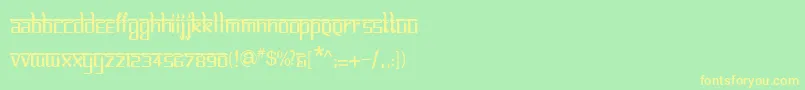 BitlinglipikaRegular-Schriftart – Gelbe Schriften auf grünem Hintergrund