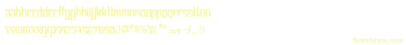 BitlinglipikaRegular Font – Yellow Fonts on White Background
