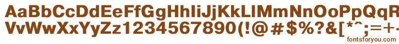 Helvdlbd Font – Brown Fonts on White Background