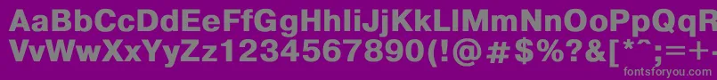 フォントHelvdlbd – 紫の背景に灰色の文字