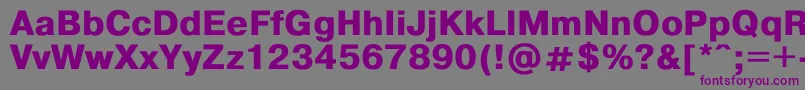 Helvdlbd Font – Purple Fonts on Gray Background