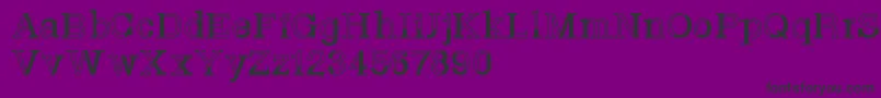 Basveticafontlab-fontti – mustat fontit violetilla taustalla