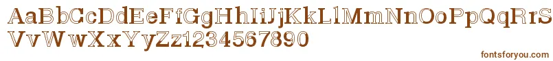 Шрифт Basveticafontlab – коричневые шрифты