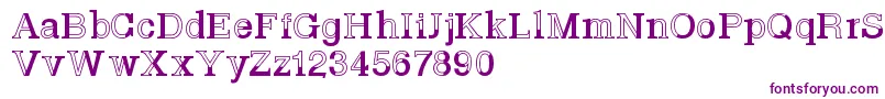 Шрифт Basveticafontlab – фиолетовые шрифты на белом фоне