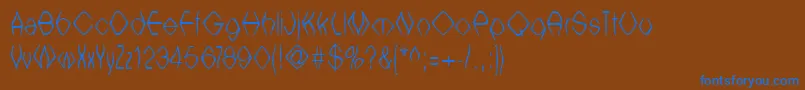 Подробнее о шрифте Witcb ffy Шрифт Witcb ffy – синие шрифты на коричневом фоне