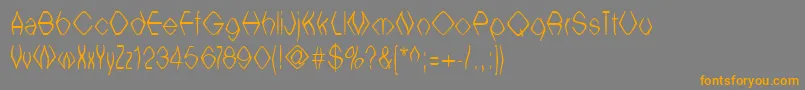 More about Witcb ffy Font Witcb ffy Font – Orange Fonts on Gray Background