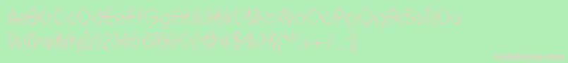 Witcb ffy Font – Pink Fonts on Green Background