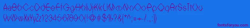 Saiba mais sobre a fonte Witcb ffy Fonte Witcb ffy – fontes roxas em um fundo azul