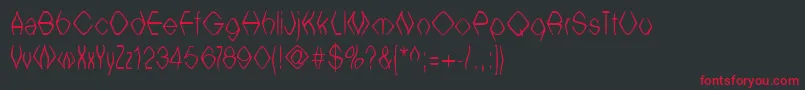 Witcb ffy Font – Red Fonts on Black Background
