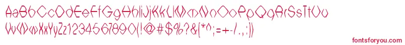 Witcb ffy Font – Red Fonts on White Background