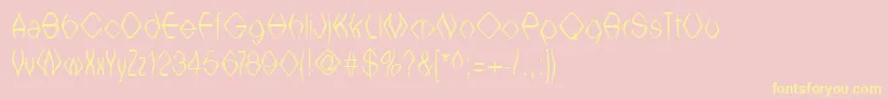 More about Witcb ffy Font Witcb ffy Font – Yellow Fonts on Pink Background