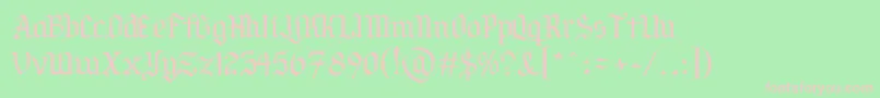 PorSiempreGРІtica Font – Pink Fonts on Green Background