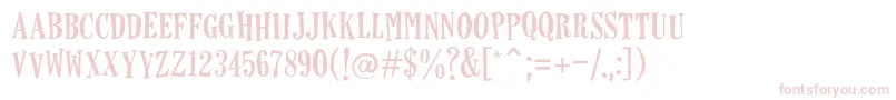 Horseshoes Font – Pink Fonts on White Background