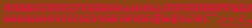 Micronianla Font – Red Fonts on Brown Background
