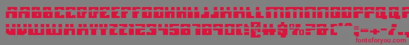 Micronianla Font – Red Fonts on Gray Background