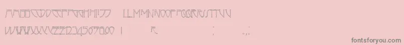フォントCafenorden – ピンクの背景に灰色の文字