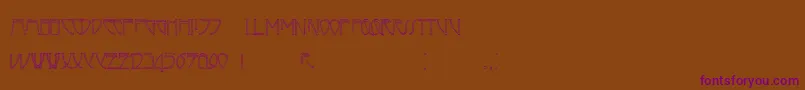 Cafenorden Font – Purple Fonts on Brown Background