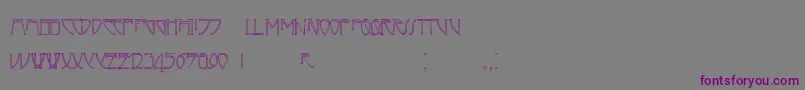 Шрифт Cafenorden – фиолетовые шрифты на сером фоне