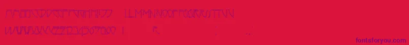 Cafenorden Font – Purple Fonts on Red Background