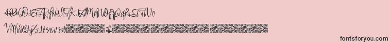 Eventshark Font – Black Fonts on Pink Background