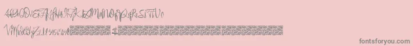 Eventshark Font – Gray Fonts on Pink Background