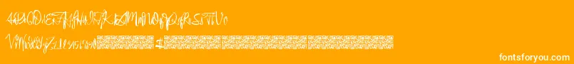 Eventshark Font – White Fonts on Orange Background