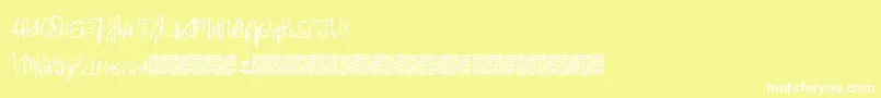 Eventshark Font – White Fonts on Yellow Background