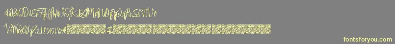 Eventshark Font – Yellow Fonts on Gray Background