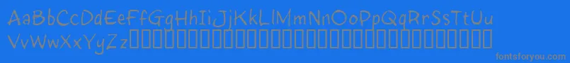 InkyRT Font – Gray Fonts on Blue Background
