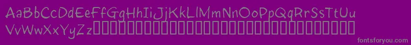 Шрифт InkyRT – серые шрифты на фиолетовом фоне