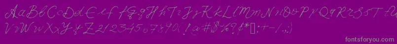 Iwfxv03 Font – Gray Fonts on Purple Background