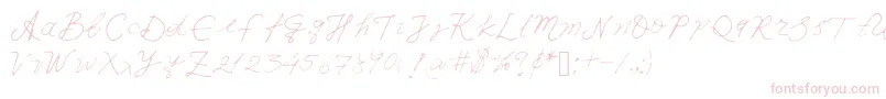 Iwfxv03 Font – Pink Fonts on White Background