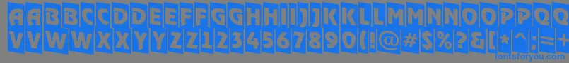 RewindertitulcmdnRegular Font – Blue Fonts on Gray Background