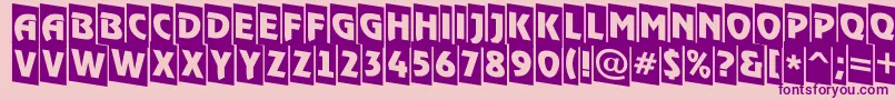 RewindertitulcmdnRegular Font – Purple Fonts on Pink Background